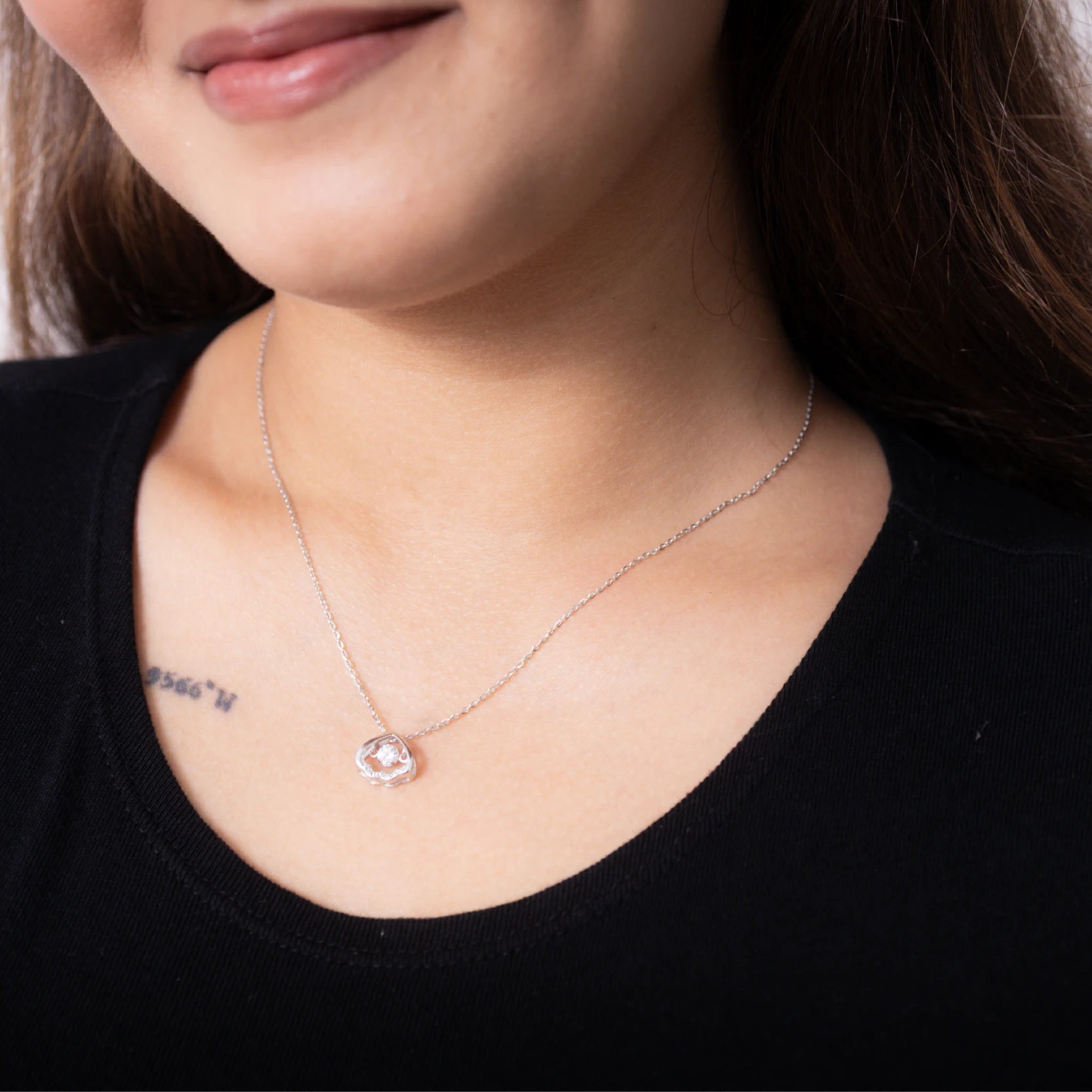 Crystal Drop Pendant Chain