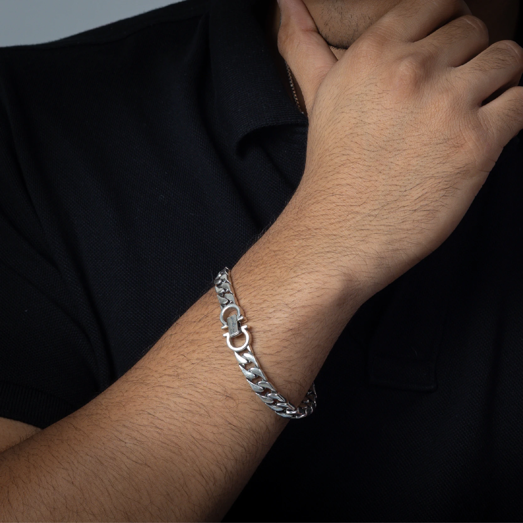 Sterling Silver Engraved Bracelet