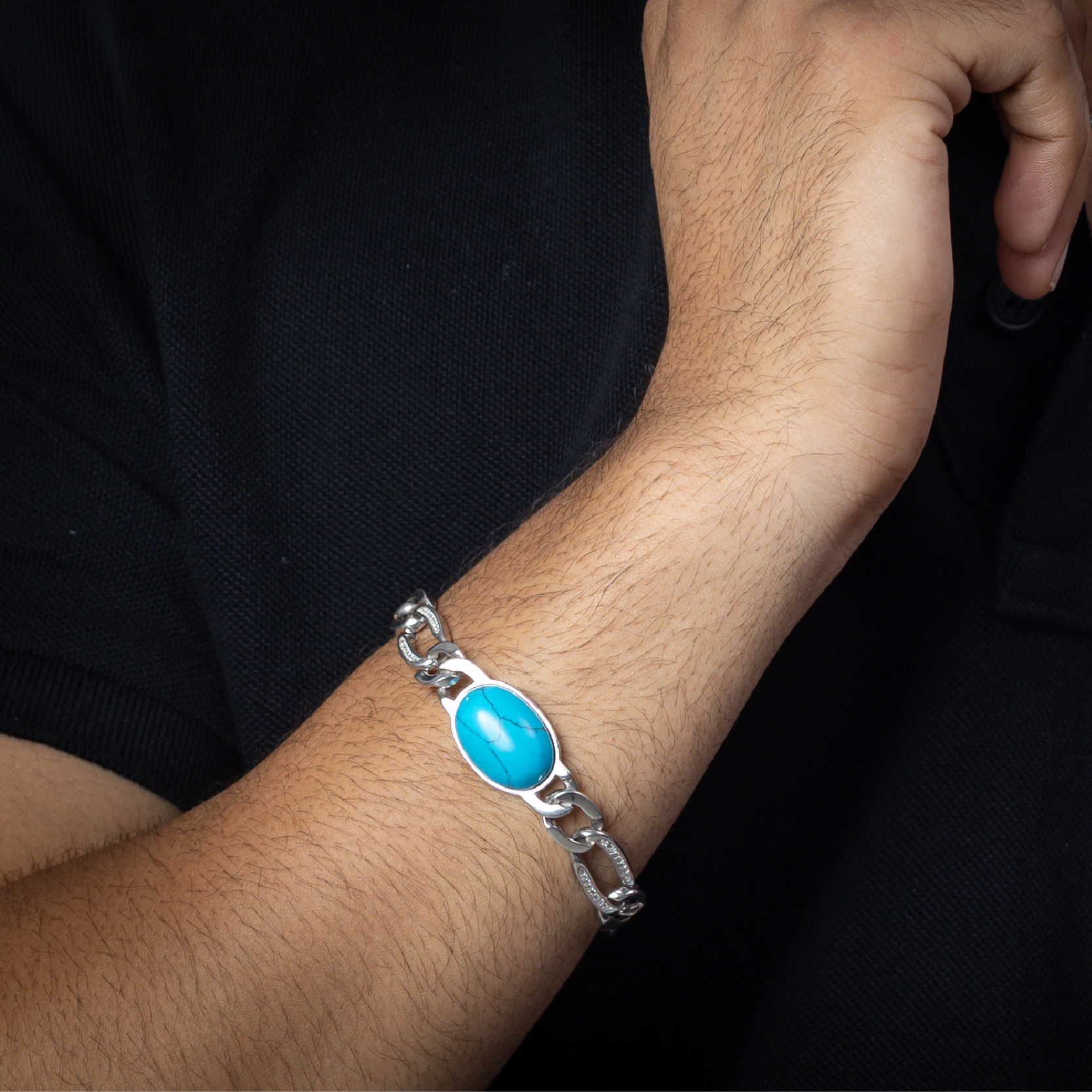 Turquoise Cuban Bracelet