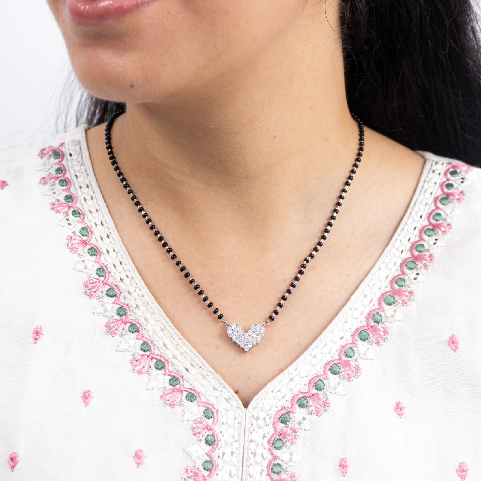 Diamond Heart Mangalsutra