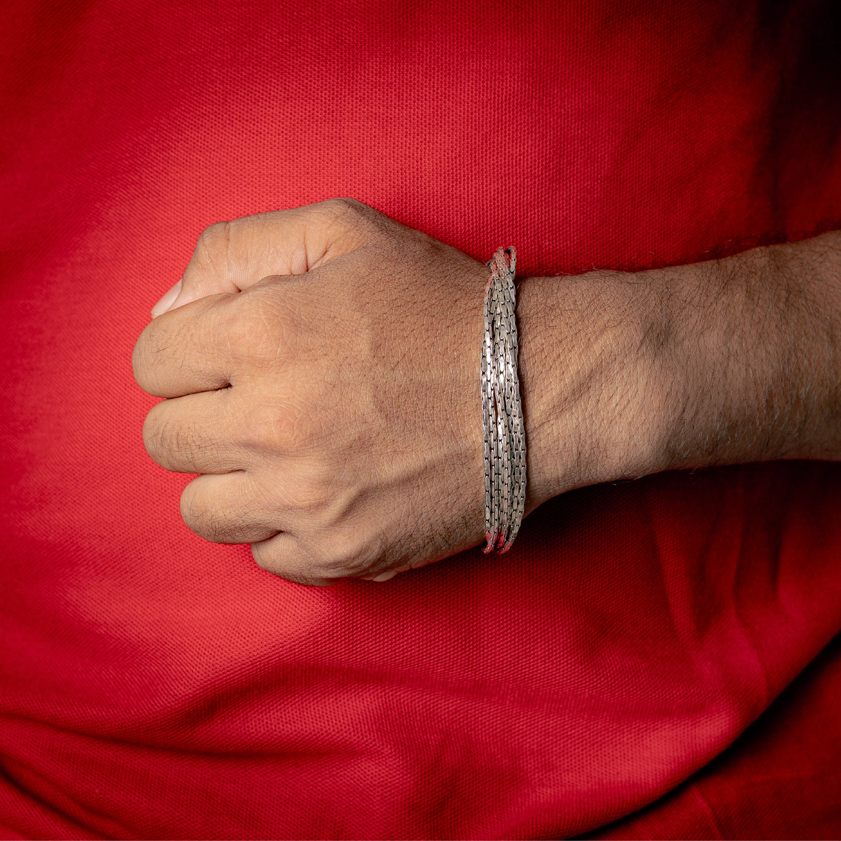 Multi-Strand Heritage Silver Bracelet