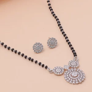 Classic Bloom Mangalsutra Set (MADE WITH PURE 925 STERLING SILVER)