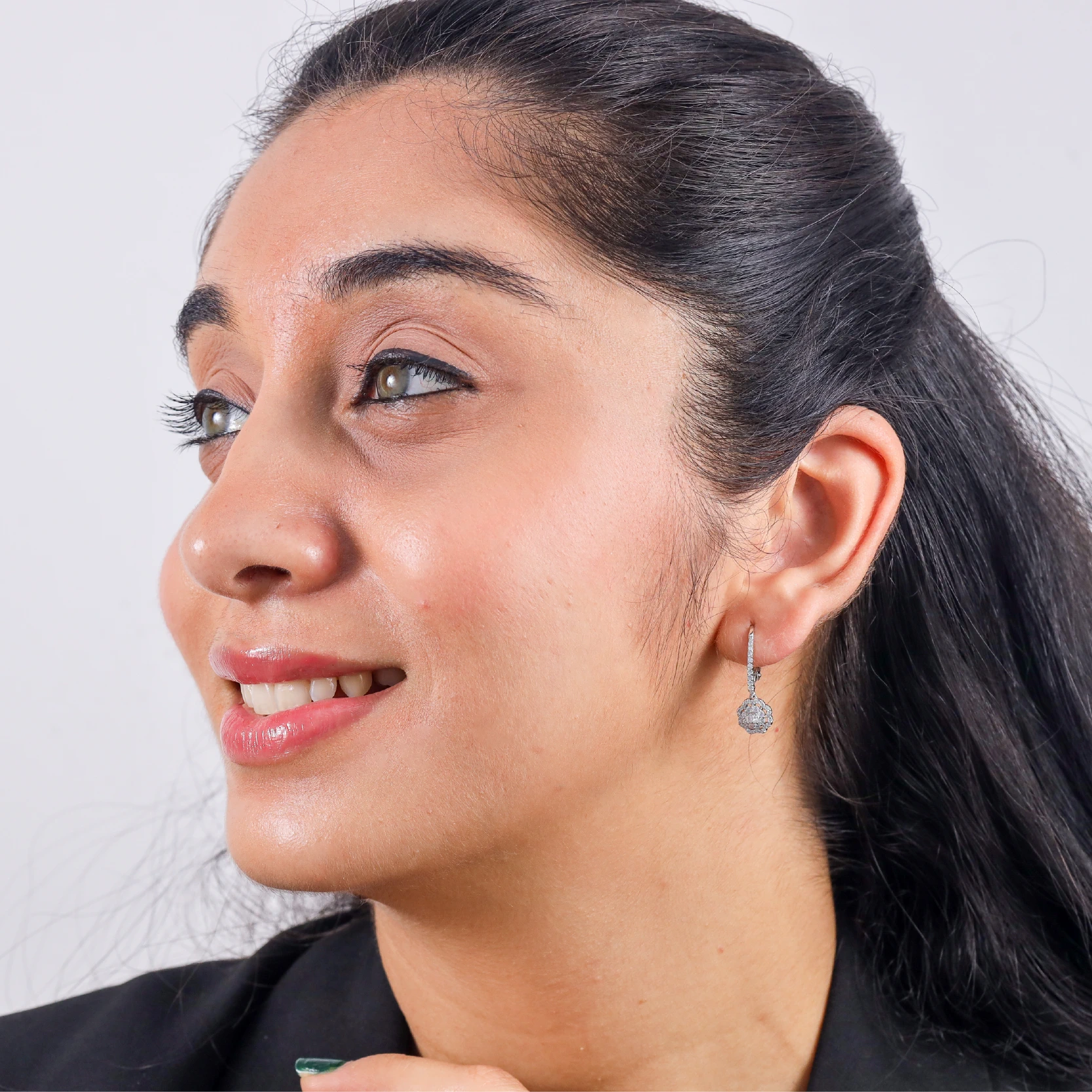 Classic Cluster Drop Earrings