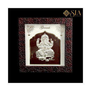 Ganpati Frame 999 Silver
