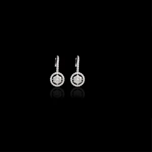 Halo Sparkle Drop Earrings