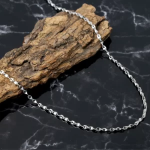 Wave-cut Pattern Chain (MADE WITH PURE 925 STERLING SILVER)