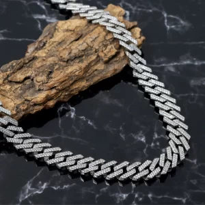 Iced Cuban Link Chain (MADE WITH PURE 925 STERLING SILVER)