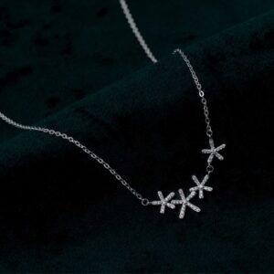 Starlit Bloom Pendant Chain (MADE WITH PURE 925 STERLING SILVER)