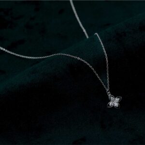 Petite Bloom Pendant Chain (MADE WITH PURE 925 STERLING SILVER)