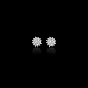 Luminous Sunflower Earrings (Made with Pure 925 Sterling Silver)