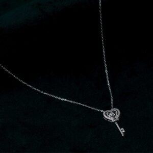 Key to Heart Pendant Chain (MADE WITH PURE 925 STERLING SILVER)