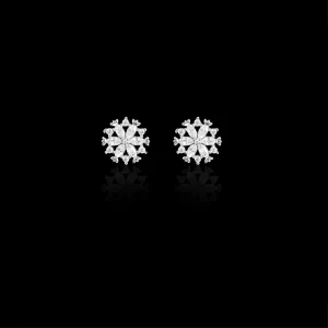 Icy Petal Earrings (Made with Pure 925 Sterling Silver)