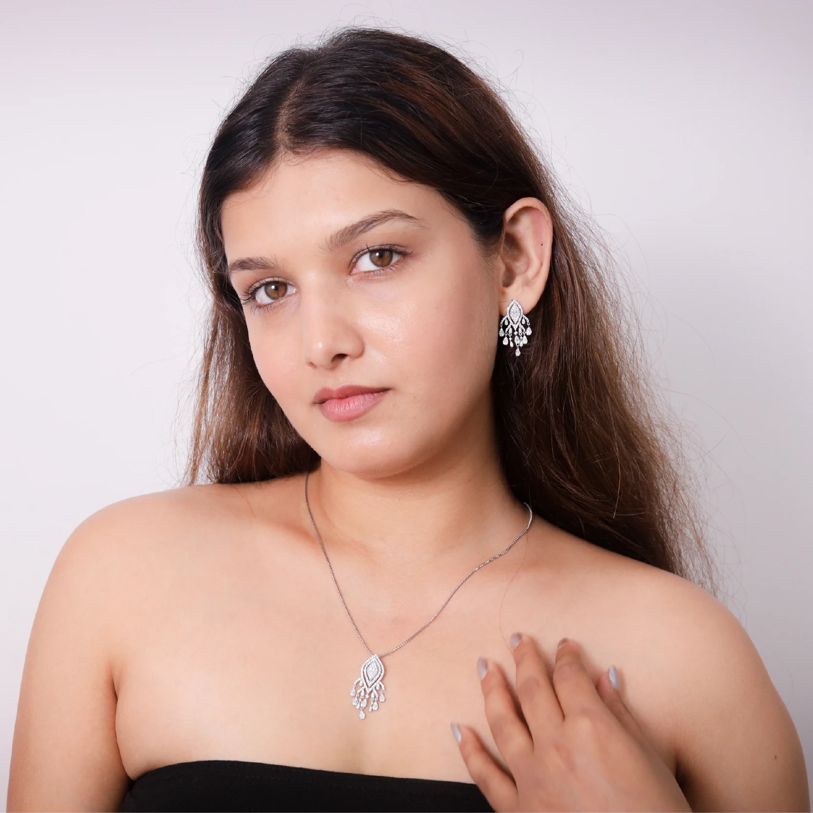 Elegant Chandelier Pendant Chain Set