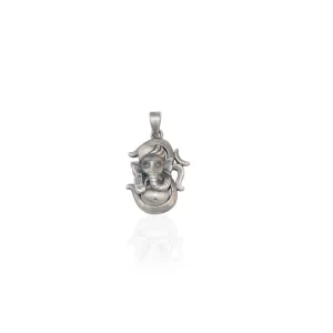 Ganpati Bappa Pendant with ॐ (MADE WITH PURE 925 STERLING SILVER)