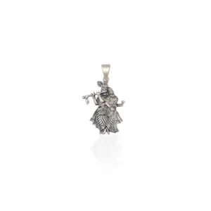 Radha-Krishna Divine Love Pendant (MADE WITH PURE 925 STERLING SILVER)