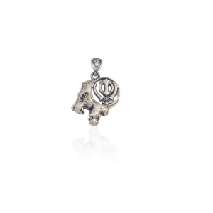 Lion Khanda Pendant (MADE WITH PURE 925 STERLING SILVER)