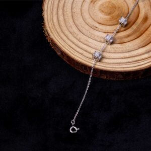 Cube Charm Bracelet (MADE WITH PURE 925 STERLING SILVER) HER