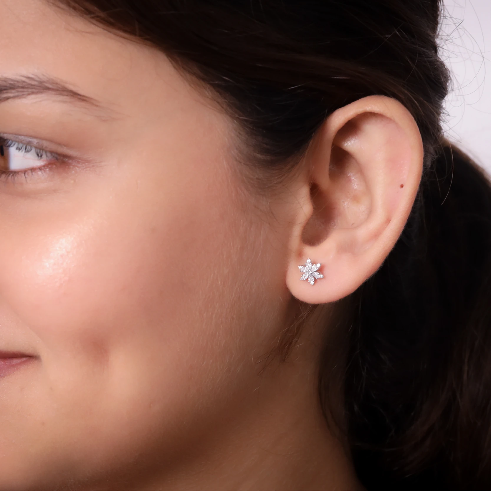 Shimmering Heart Earrings