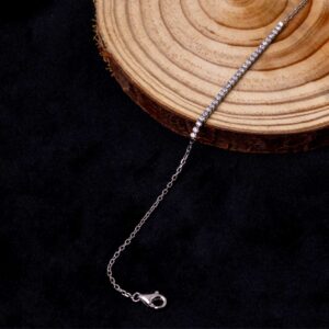 Classic CZ Bar Bracelet (MADE WITH PURE 925 STERLING SILVER) HER