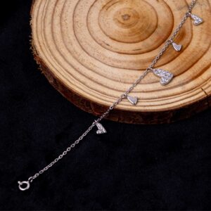 Dancing Hearts Bracelet (MADE WITH PURE 925 STERLING SILVER) HER