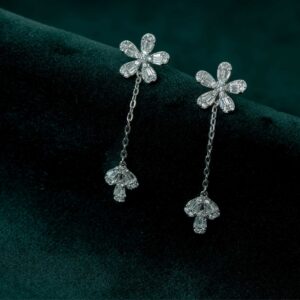 Radiant Blossom Drop Earrings (MADE WITH PURE 925 STERLING SILVER)
