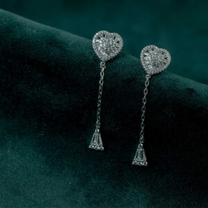 Romantic Heart Drop Earrings (MADE WITH PURE 925 STERLING SILVER)