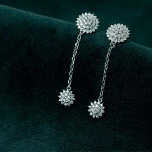 Brilliant Burst Drop Earrings (MADE WITH PURE 925 STERLING SILVER)