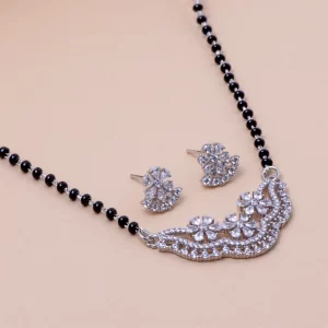 Blooming Mangalsutra Set (MADE WITH PURE 925 STERLING SILVER)