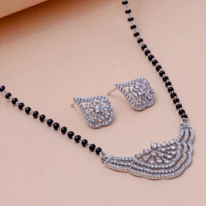 Eternal Bloom Mangalsutra Set (MADE WITH PURE 925 STERLING SILVER)
