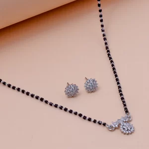 Dazzling Cluster Mangalsutra Set