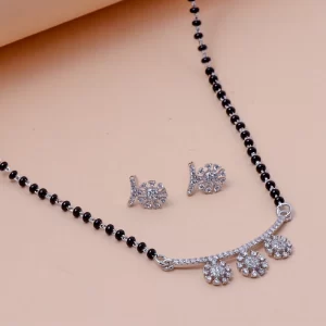 Blooming Grace Mangalsutra Set (MADE WITH PURE 925 STERLING SILVER)