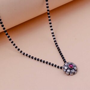 Vintage Bloom Mangalsutra (MADE WITH PURE 925 STERLING SILVER)