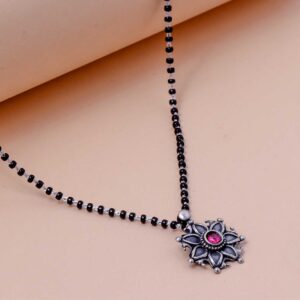 Heritage Lotus Mangalsutra (MADE WITH PURE 925 STERLING SILVER)