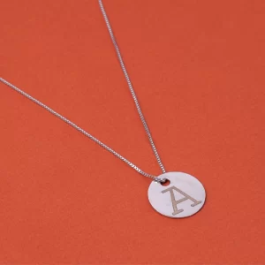 CUSTOMIZABLE ALPHABET CHAIN PENDANT (MADE WITH 925 STERLING SILVER) (UNISEX)
