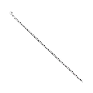 Silver Box Link Bracelet