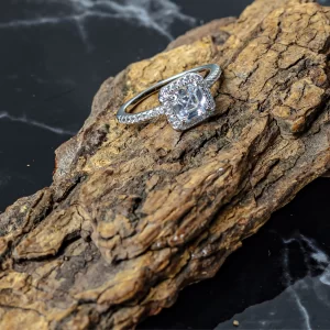 The Halo Cushion Ring (Made with Pure 925 STERLING SILVER)