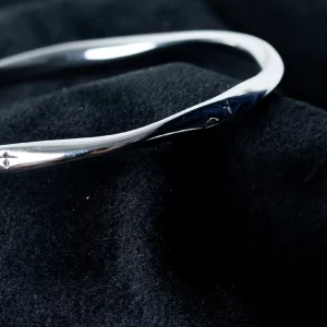 Sterling Silver Engraved Bangle