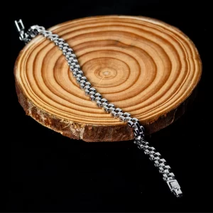 Silver Rolex Link Bracelet