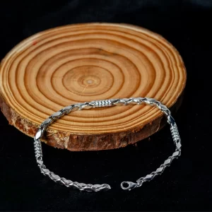 Silver Vine Twist Bracelet