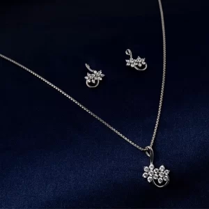 Enchanted Blossom Pendant Chain Set
