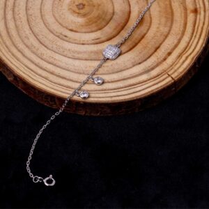 Dazzle CZ Charm Bracelet (MADE WITH PURE 925 STERLING SILVER) HER