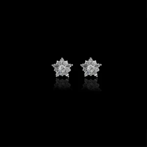 The Dazzling Floret Cluster Earrings (Made with Pure 925 STERLING SILVER)