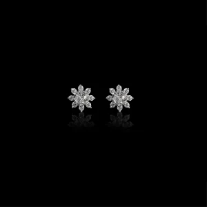 The Midnight Bloom Earrings (Made with Pure 925 STERLING SILVER)