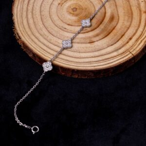 Three-Petal Glow Bracelet (MADE WITH PURE 925 STERLING SILVER) HER