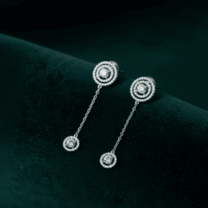 Crystal Orbit Drop Earrings (MADE WITH PURE 925 STERLING SILVER)