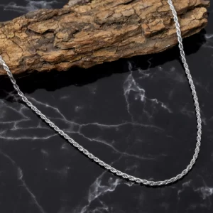 Rope Chain (MADE WITH PURE 925 STERLING SILVER)