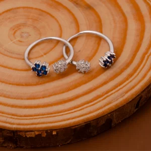 Twilight Blossom Toe Ring (MADE WITH PURE 925 STERLING SILVER)