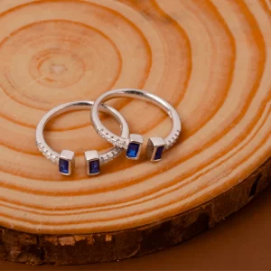 Midnight Sapphire Toe Ring (MADE WITH PURE 925 STERLING SILVER)