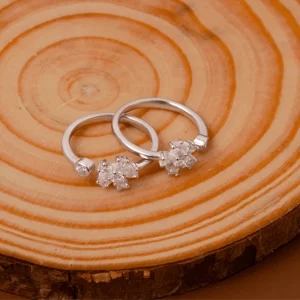 Starlight Blossom Toe Ring (MADE WITH PURE 925 STERLING SILVER)