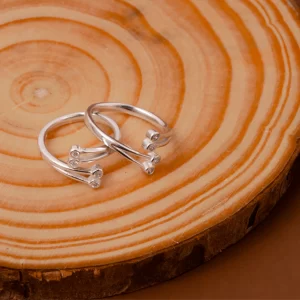 Triple Star Toe Ring (MADE WITH PURE 925 STERLING SILVER)